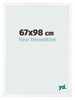 Cornice 67x98 cm Bianco Opaco MDF Bologna Davanti Dimensione | Yourdecoration.it