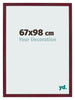 Cornice 67x98 cm Vino Rosso Spazzato MDF Bologna Davanti Dimensione | Yourdecoration.it