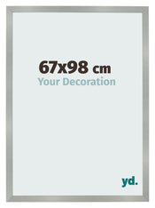Cornice 67x98cm Alluminio Spazzolato MDF Bologna Davanti Dimensione | Yourdecoration.it