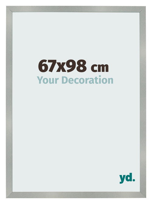 Cornice 67x98cm Alluminio Spazzolato MDF Bologna Davanti Dimensione | Yourdecoration.it