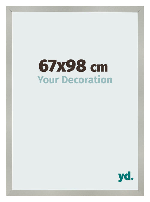 Cornice 67x98cm Argento Opaco MDF Bologna Davanti Dimensione | Yourdecoration.it