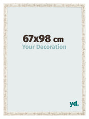 Cornice 67x98cm Bianco Vintage MDF Bologna Davanti Dimensione | Yourdecoration.it