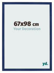 Cornice 67x98cm Blu Scuro Spazzato MDF Bologna Davanti Dimensione | Yourdecoration.it