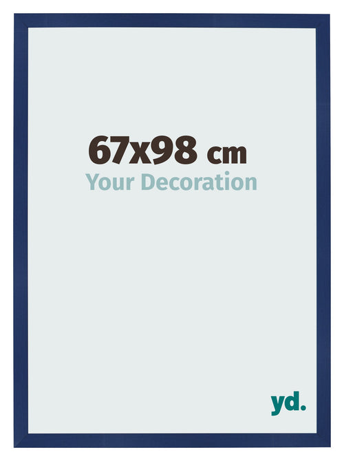 Cornice 67x98cm Blu Scuro Spazzato MDF Bologna Davanti Dimensione | Yourdecoration.it