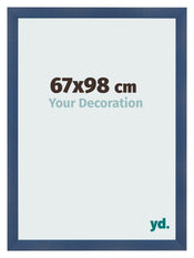 Cornice 67x98cm Blu Scuro Spazzato MDF Pisa Davanti Dimensione | Yourdecoration.it