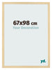 Cornice 67x98cm Faggio Decorativo MDF Bologna Davanti Dimensione | Yourdecoration.it