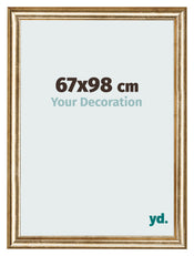 Cornice 67x98cm Oro Antico MDF Lazio Davanti Dimensione | Yourdecoration.it