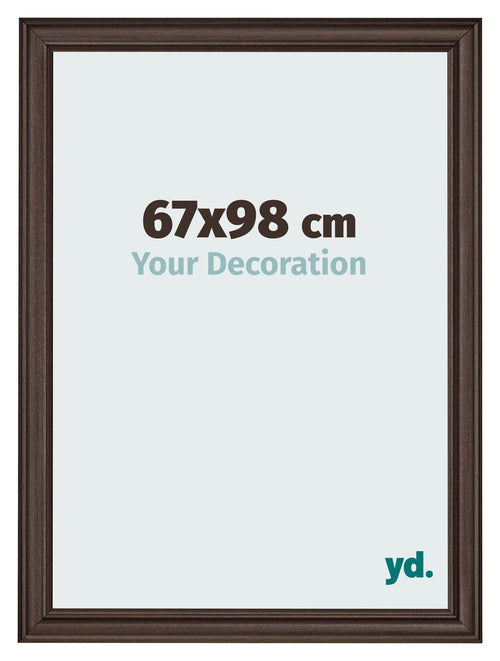 Cornice 67x98cm Quercia Scura MDF Lazio Davanti Dimensione | Yourdecoration.it