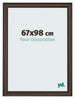 Cornice 67x98cm Quercia Scura MDF Lazio Davanti Dimensione | Yourdecoration.it
