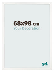 Cornice 68x98 cm Bianco Lucente MDF Bologna Davanti Dimensione | Yourdecoration.it
