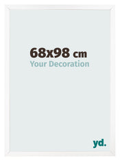 Cornice 68x98 cm Bianco Opaco MDF Bologna Davanti Dimensione | Yourdecoration.it