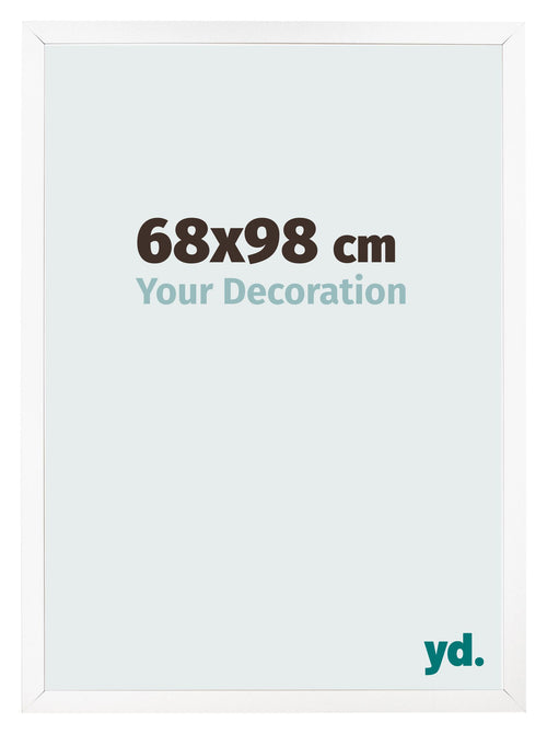 Cornice 68x98 cm Bianco Opaco MDF Bologna Davanti Dimensione | Yourdecoration.it