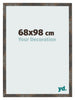 Cornice 68x98 cm Metallo Ossidato MDF Bologna Davanti Dimensione | Yourdecoration.it