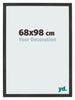Cornice 68x98 cm Nero Opaco MDF Bologna Davanti Dimensione | Yourdecoration.it
