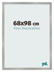 Cornice 68x98cm Alluminio Spazzolato MDF Bologna Davanti Dimensione | Yourdecoration.it