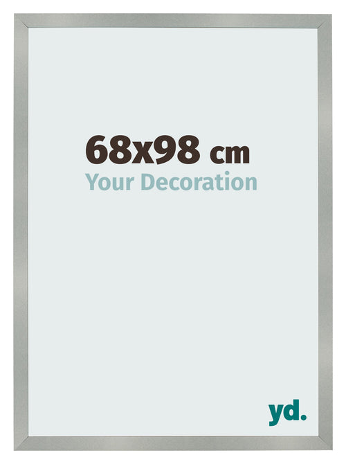 Cornice 68x98cm Alluminio Spazzolato MDF Bologna Davanti Dimensione | Yourdecoration.it