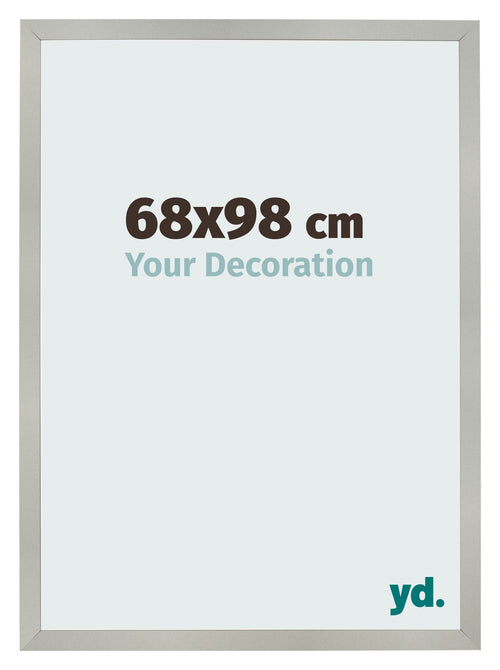 Cornice 68x98cm Argento Opaco MDF Bologna Davanti Dimensione | Yourdecoration.it