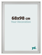 Cornice 68x98cm Argento Opaco MDF Lazio Davanti Dimensione | Yourdecoration.it