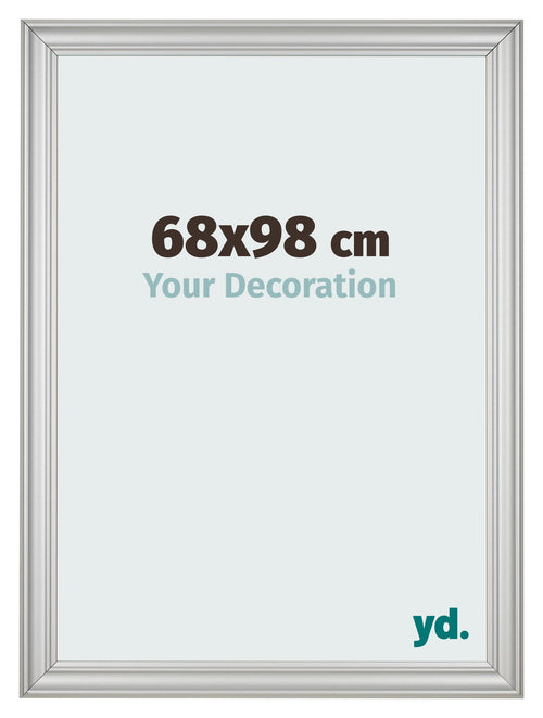 Cornice 68x98cm Argento Opaco MDF Lazio Davanti Dimensione | Yourdecoration.it