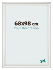 Cornice 68x98cm Bianco Spazzato MDF Lazio Davanti Dimensione | Yourdecoration.it