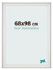 Cornice 68x98cm Bianco Spazzato MDF Lazio Davanti Dimensione | Yourdecoration.it