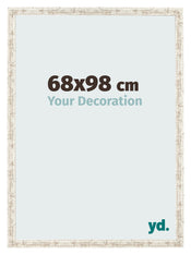 Cornice 68x98cm Bianco Vintage MDF Bologna Davanti Dimensione | Yourdecoration.it