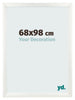 Cornice 68x98cm Bianco Vintage MDF Pisa Davanti Dimensione | Yourdecoration.it