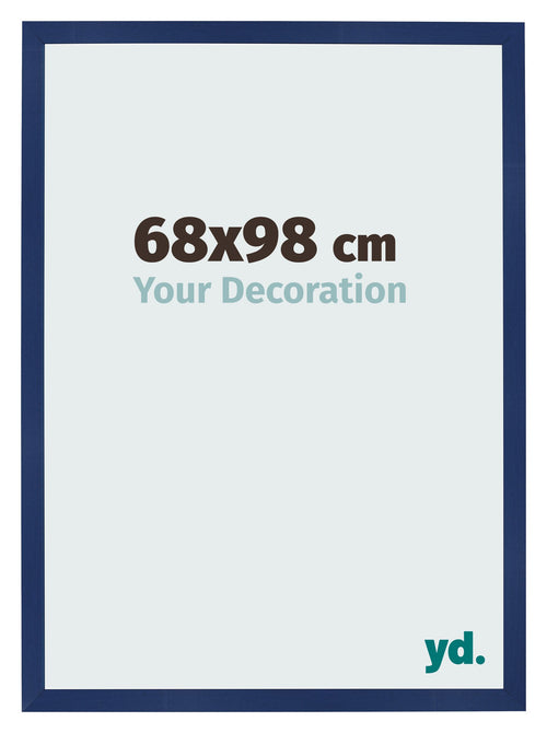 Cornice 68x98cm Blu Scuro Spazzato MDF Bologna Davanti Dimensione | Yourdecoration.it