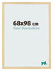 Cornice 68x98cm Faggio Decorativo MDF Bologna Davanti Dimensione | Yourdecoration.it