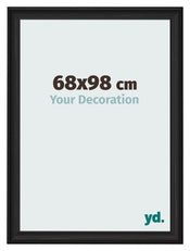 Cornice 68x98cm Grana Di Legno Nero MDF Lazio Davanti Dimensione | Yourdecoration.it