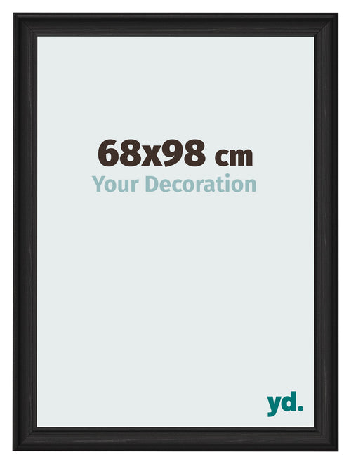 Cornice 68x98cm Grana Di Legno Nero MDF Lazio Davanti Dimensione | Yourdecoration.it