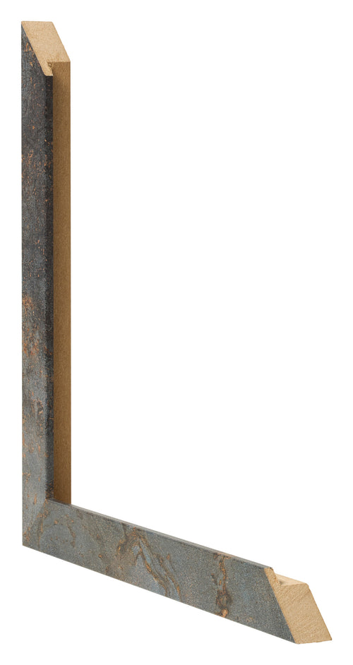 Cornice 68x98cm Metallo Ossidato MDF Bologna Dettaglio Intersezione | Yourdecoration.it