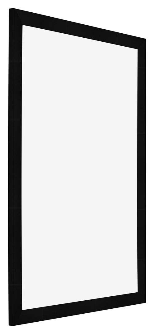 Cornice 68x98cm Nero Argento Lucido MDF Pisa Davanti Obliquo | Yourdecoration.it