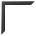 Cornice 68x98cm Nero Opaco MDF Bologna Dettaglio Angolo | Yourdecoration.it