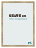 Cornice 68x98cm Oro Antico MDF Bologna Davanti Dimensione | Yourdecoration.it