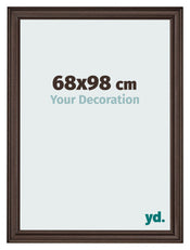 Cornice 68x98cm Quercia Scura MDF Lazio Davanti Dimensione | Yourdecoration.it