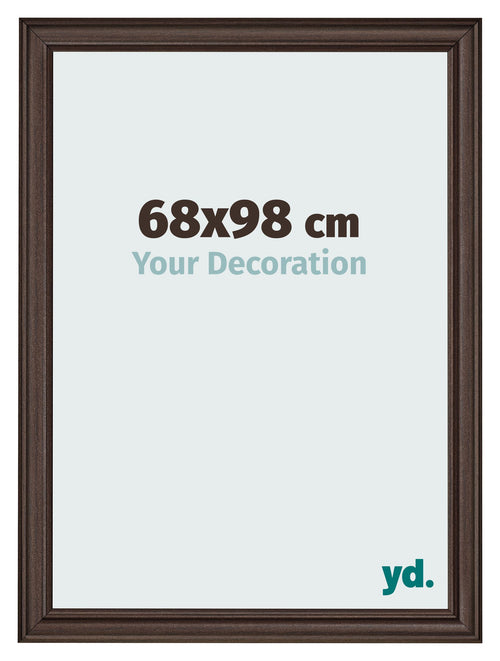 Cornice 68x98cm Quercia Scura MDF Lazio Davanti Dimensione | Yourdecoration.it