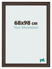 Cornice 68x98cm Quercia Scura MDF Lazio Davanti Dimensione | Yourdecoration.it