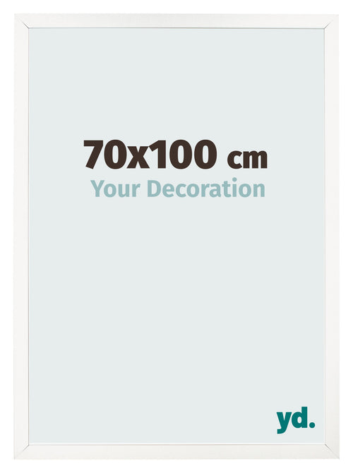Cornice 70x100 cm Bianco Lucente MDF Bologna Davanti Dimensione | Yourdecoration.it