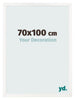 Cornice 70x100 cm Bianco Lucente MDF Bologna Davanti Dimensione | Yourdecoration.it