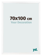 Cornice 70x100 cm Bianco Opaco MDF Bologna Davanti Dimensione | Yourdecoration.it