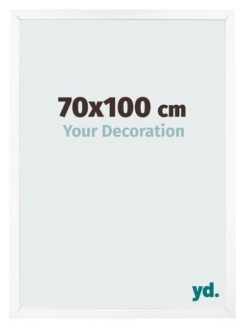 Cornice 70x100 cm Bianco Opaco MDF Bologna Davanti Dimensione | Yourdecoration.it