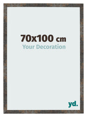 Cornice 70x100 cm Metallo Ossidato MDF Bologna Davanti Dimensione | Yourdecoration.it