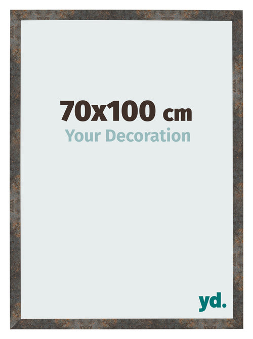 Cornice 70x100 cm Metallo Ossidato MDF Bologna Davanti Dimensione | Yourdecoration.it