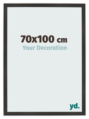 Cornice 70x100 cm Nero Opaco MDF Bologna Davanti Dimensione | Yourdecoration.it