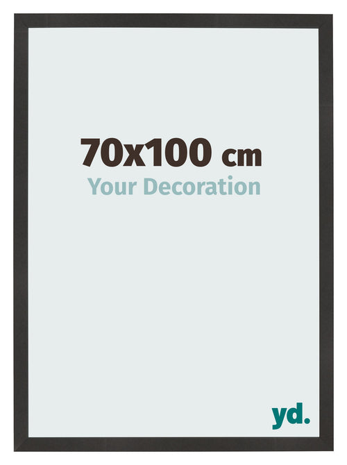 Cornice 70x100 cm Nero Opaco MDF Bologna Davanti Dimensione | Yourdecoration.it