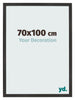 Cornice 70x100 cm Nero Opaco MDF Bologna Davanti Dimensione | Yourdecoration.it