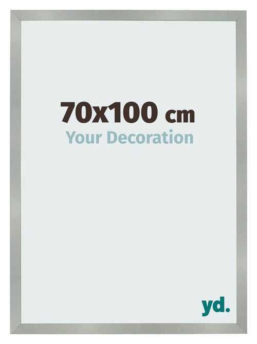 Cornice 70x100cm Alluminio Spazzolato MDF Bologna Davanti Dimensione | Yourdecoration.it