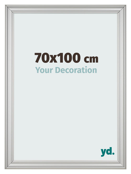 Cornice 70x100cm Argento Opaco MDF Lazio Davanti Dimensione | Yourdecoration.it