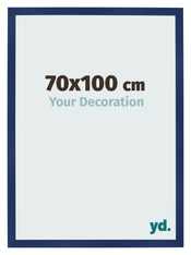 Cornice 70x100cm Blu Scuro Spazzato MDF Bologna Davanti Dimensione | Yourdecoration.it